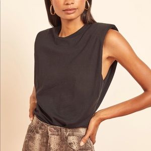 Reformation Belfort Top in Khaki NWT